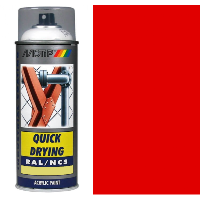 Spray RAL 3020 Blank 400 ml - Rødlig Spraymaling Fra Motip